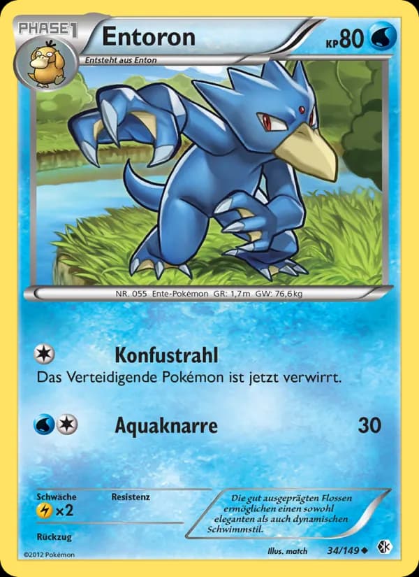 Entoron card in German