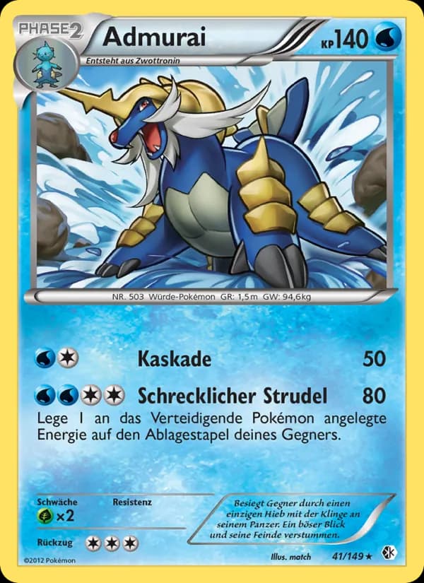 Admurai card in German