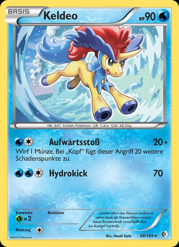 Keldeo card in German