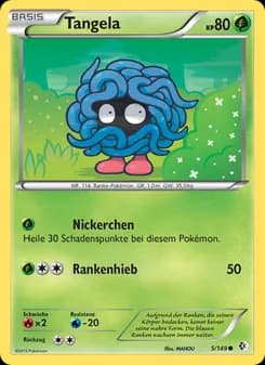 Tangela card in German