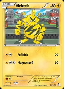 Elektek card in German