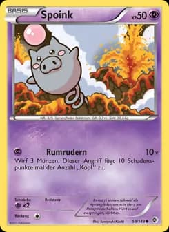 Spoink card in German