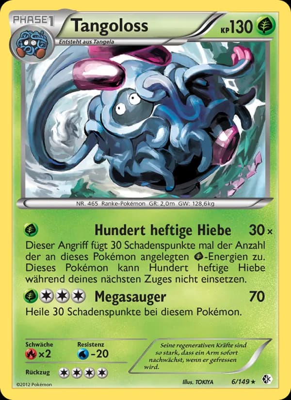 Tangoloss card in German