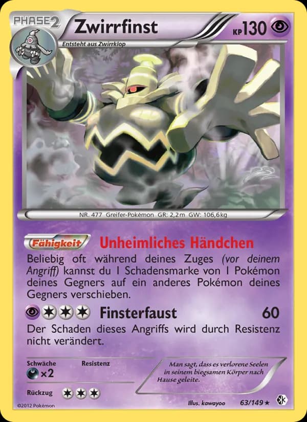 Zwirrfinst card in German