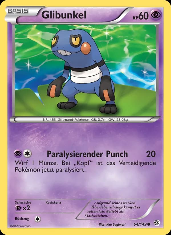 Glibunkel card in German