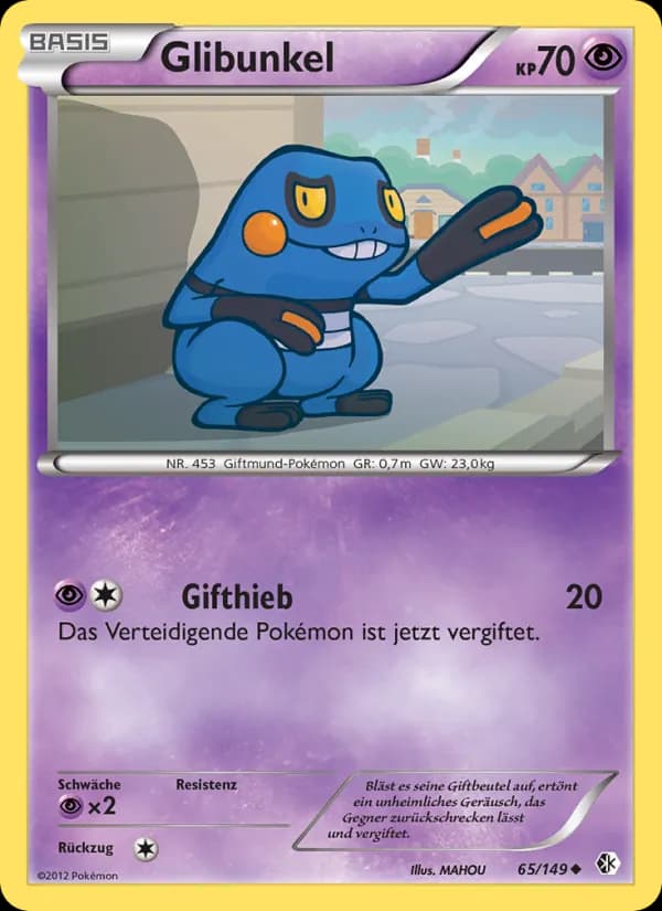 Glibunkel card in German
