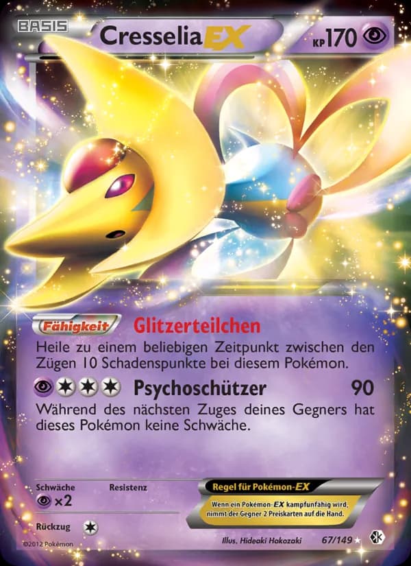 Cresselia-EX card in German