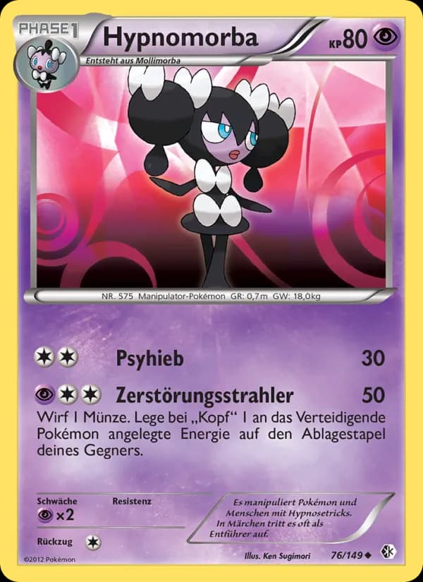 Hypnomorba card in German