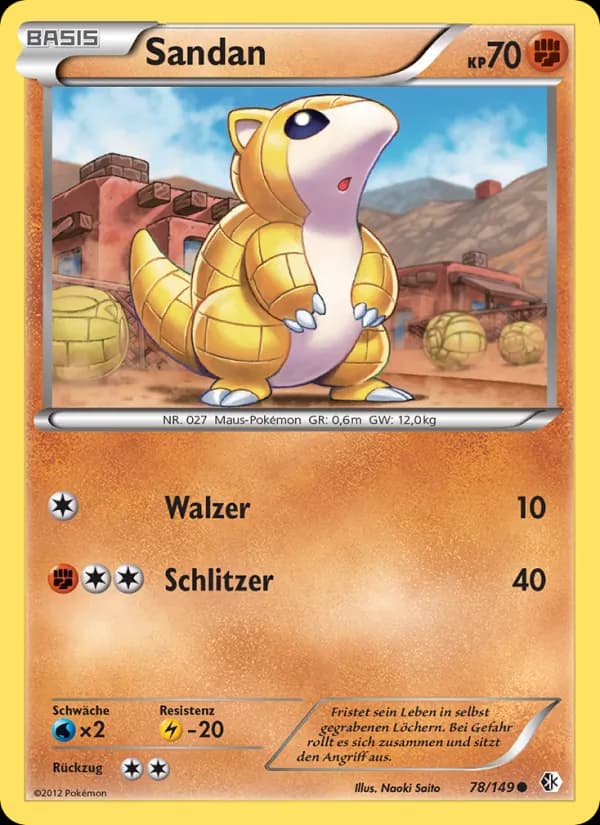 Sandan card in German