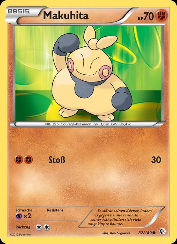 Makuhita card in German