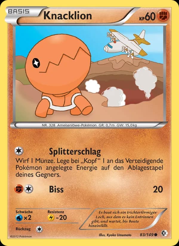 Knacklion card in German