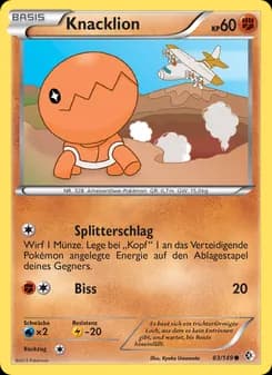 Knacklion card in German