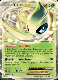Celebi-EX card in German