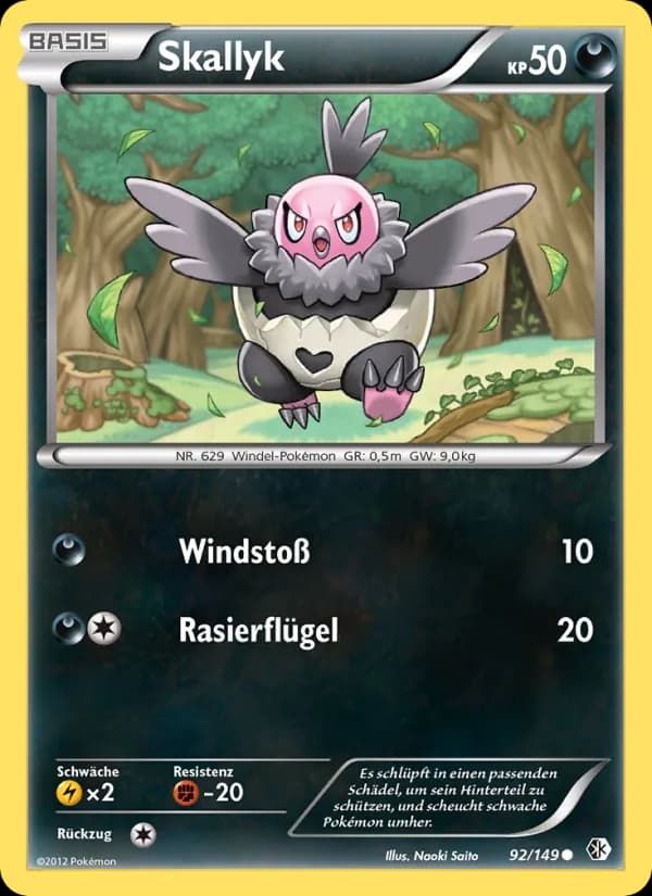 Skallyk card in German