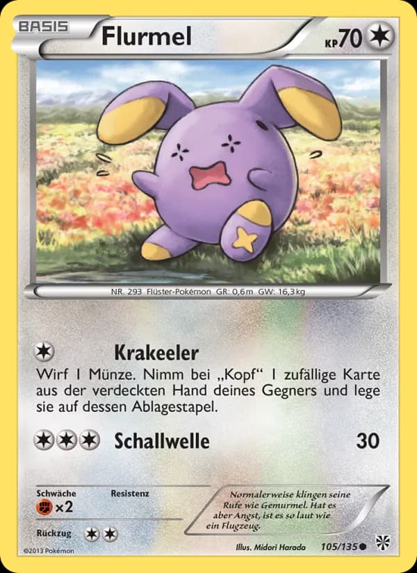 Flurmel card in German