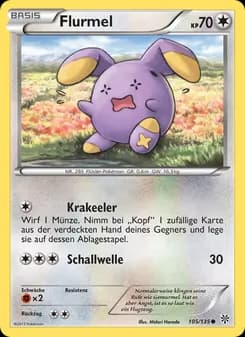 Flurmel card in German