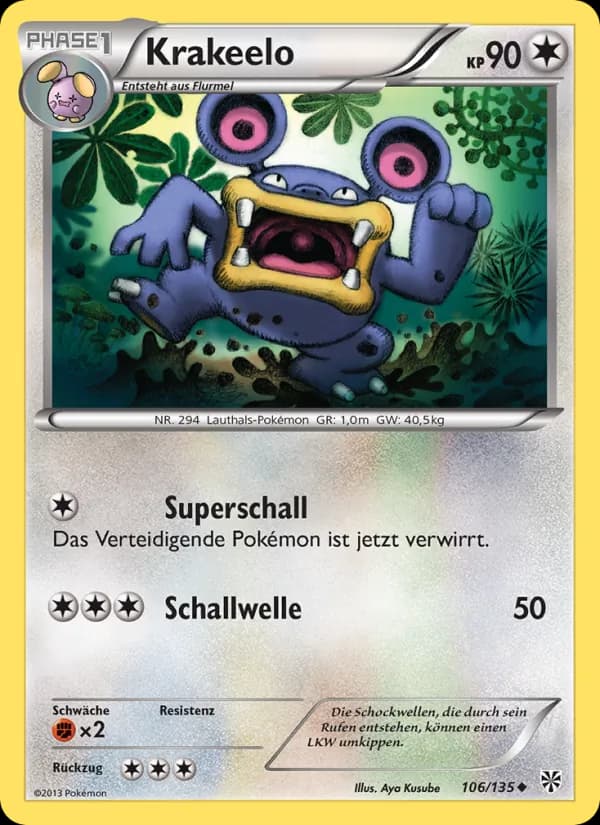 Krakeelo card in German