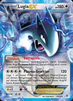 Lugia-EX card in German