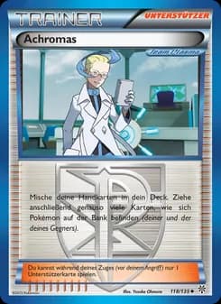 Achromas card in German
