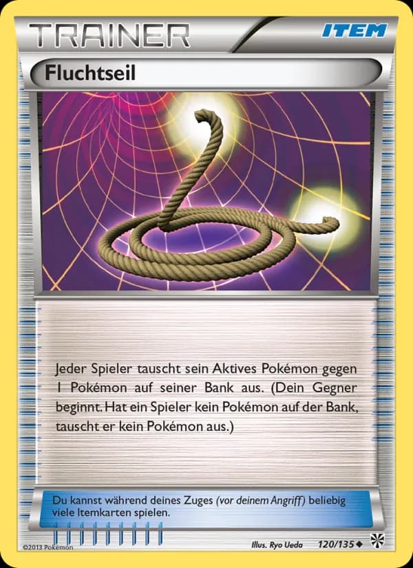 Fluchtseil card in German