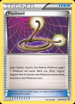Fluchtseil card in German