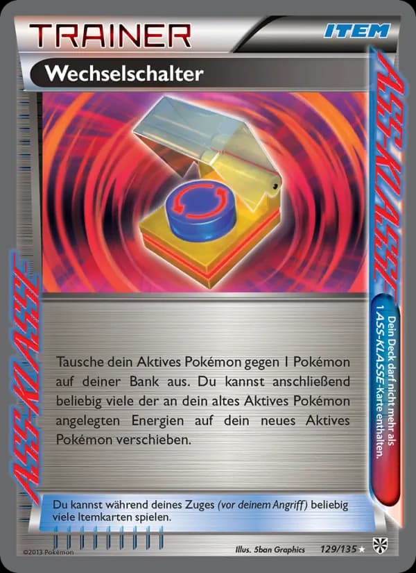 Wechselschalter card in German