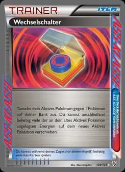 Wechselschalter card in German