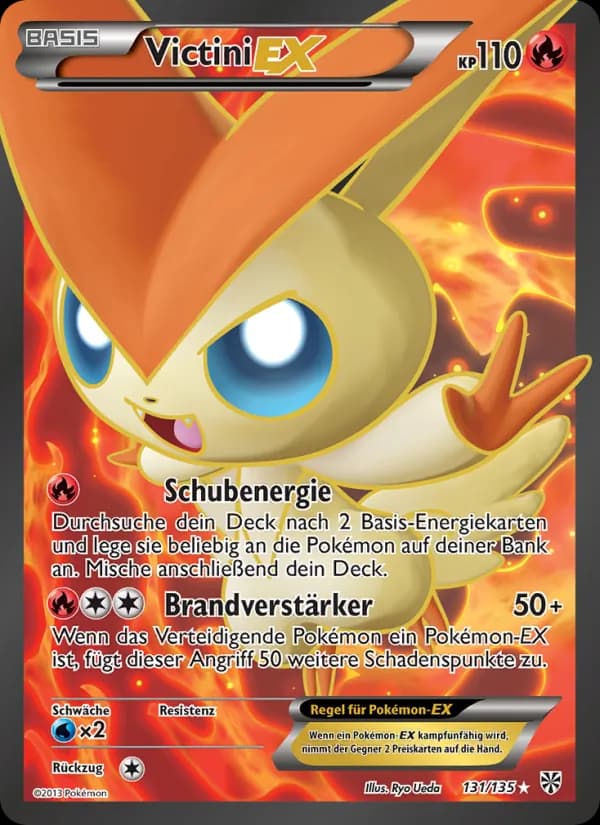 Victini-EX card in German