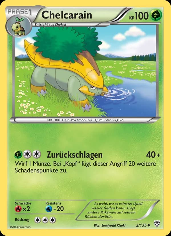 Chelcarain card in German