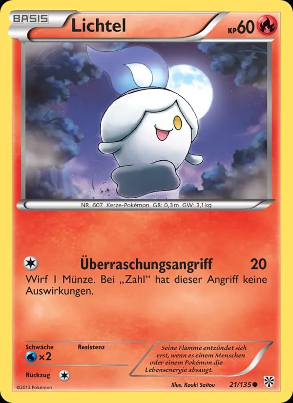 Lichtel card in German