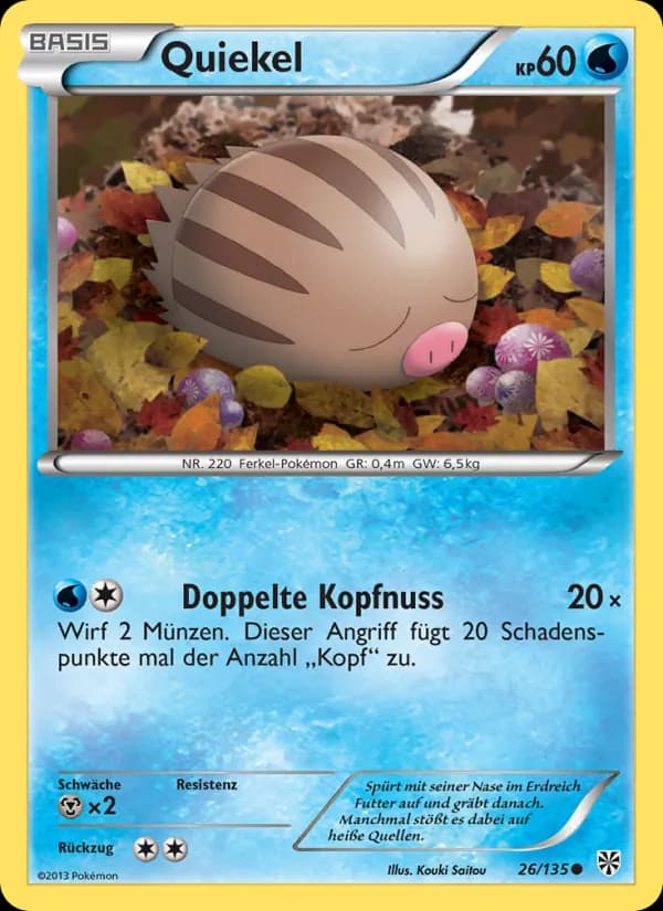 Quiekel card in German