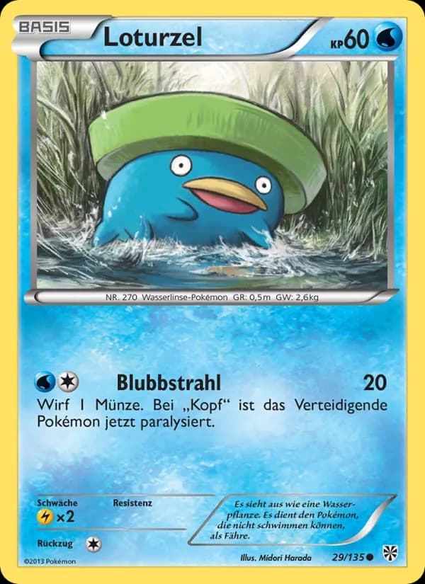 Loturzel card in German