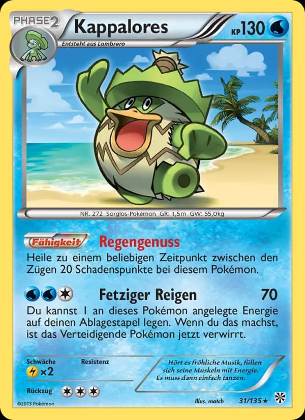 Kappalores card in German