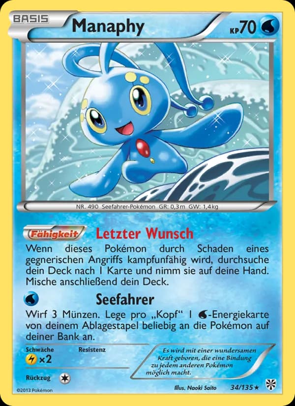 Manaphy card in German
