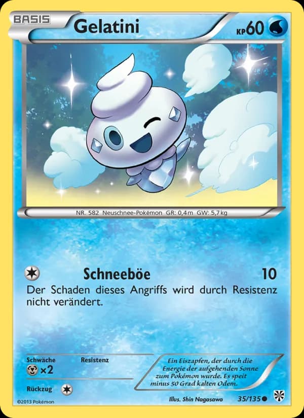 Gelatini card in German