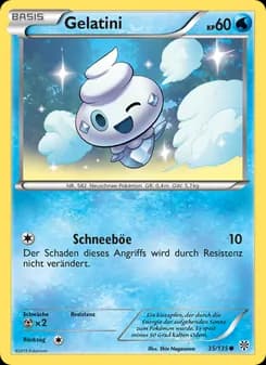 Gelatini card in German