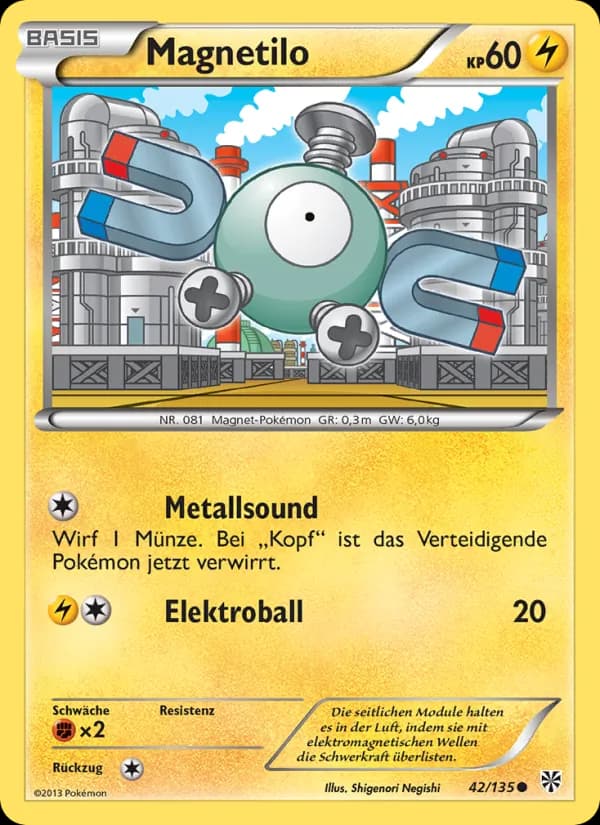 Magnetilo card in German