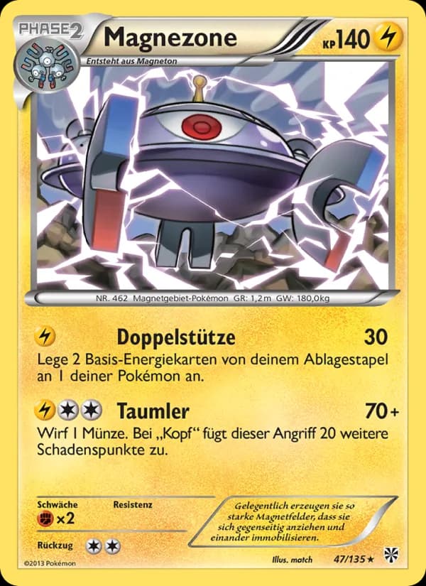 Magnezone card in German