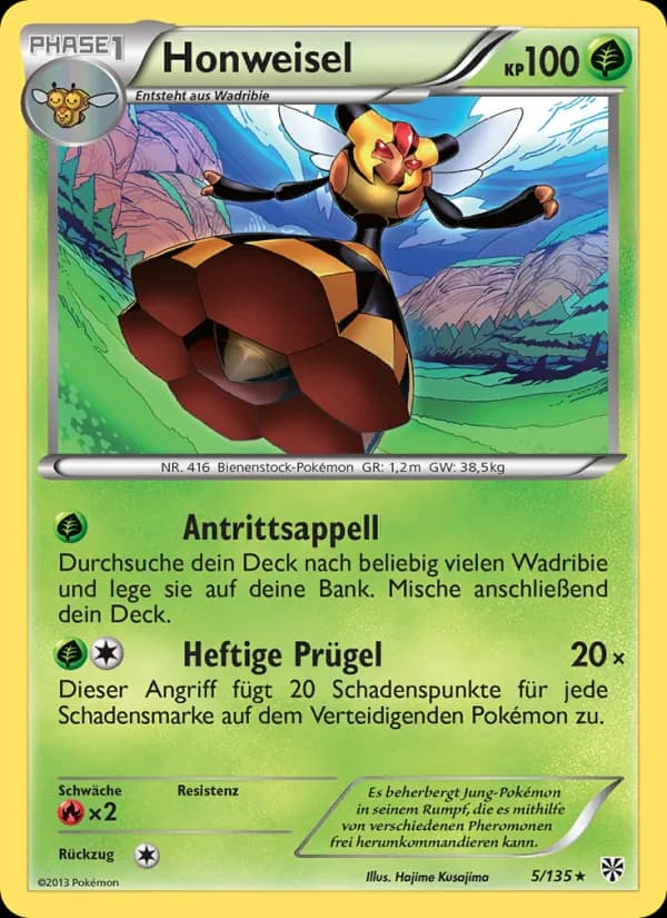 Honweisel card in German
