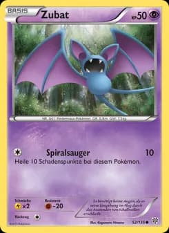 Zubat card in German