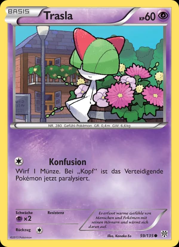 Trasla card in German