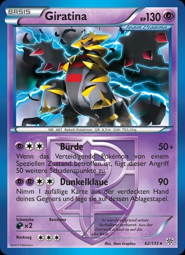 Giratina card in German