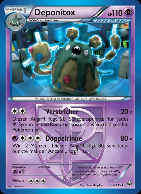 Deponitox card in German