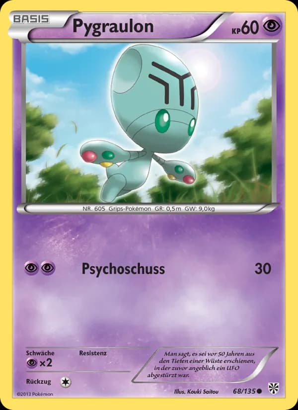 Pygraulon card in German