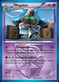 Megalon card in German