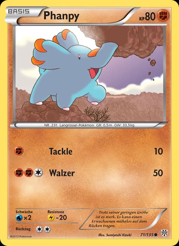 Phanpy card in German