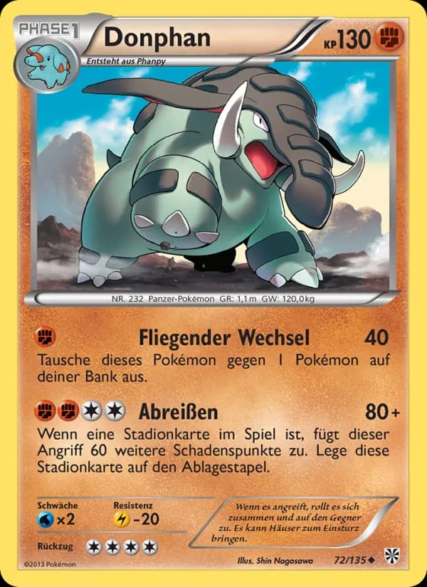 Donphan card in German
