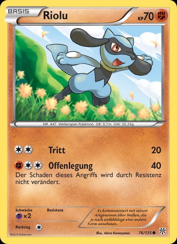 Riolu card in German