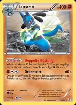 Lucario card in German