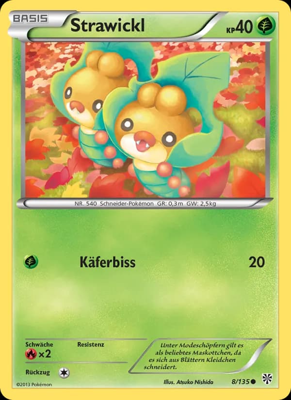Strawickl card in German
